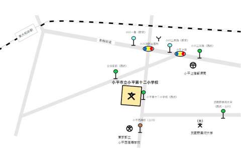 学校周辺地図 学校周辺地図